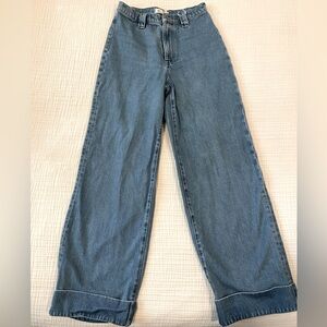 Madewell wide leg jeans. Size 27.